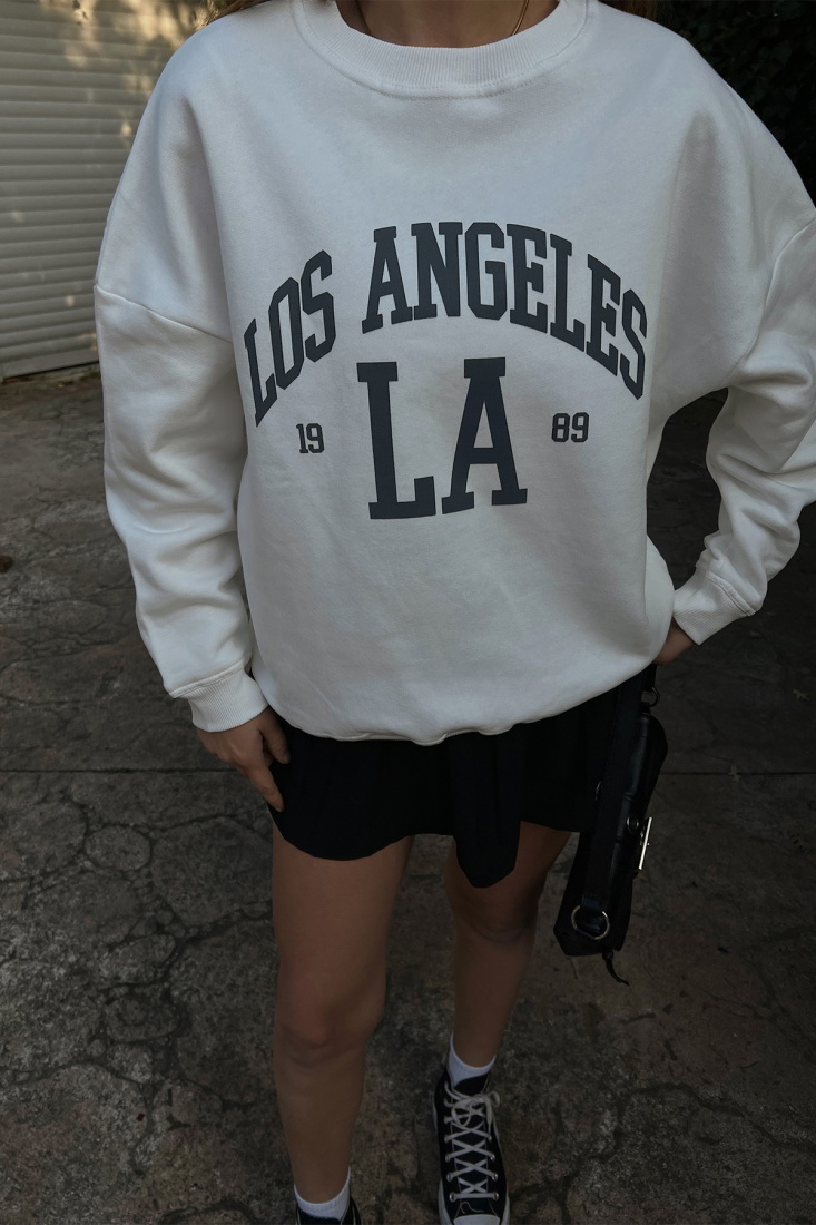 Los Angeles Baskılı Sweat ATE2539 - EYYO
