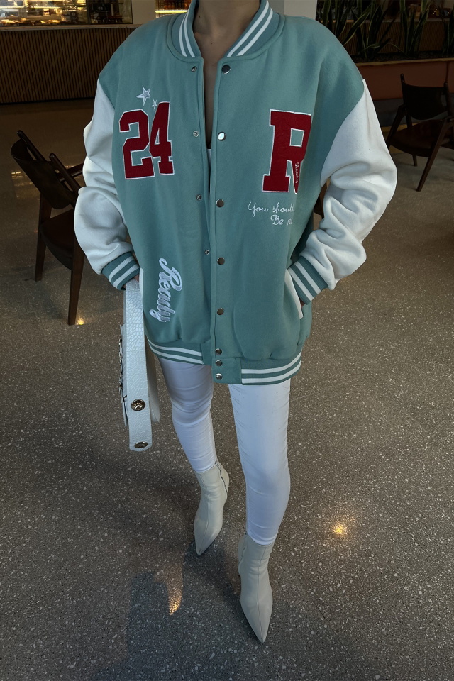 Mavi Baskılı Kolej Ceket ATE3341 - 2