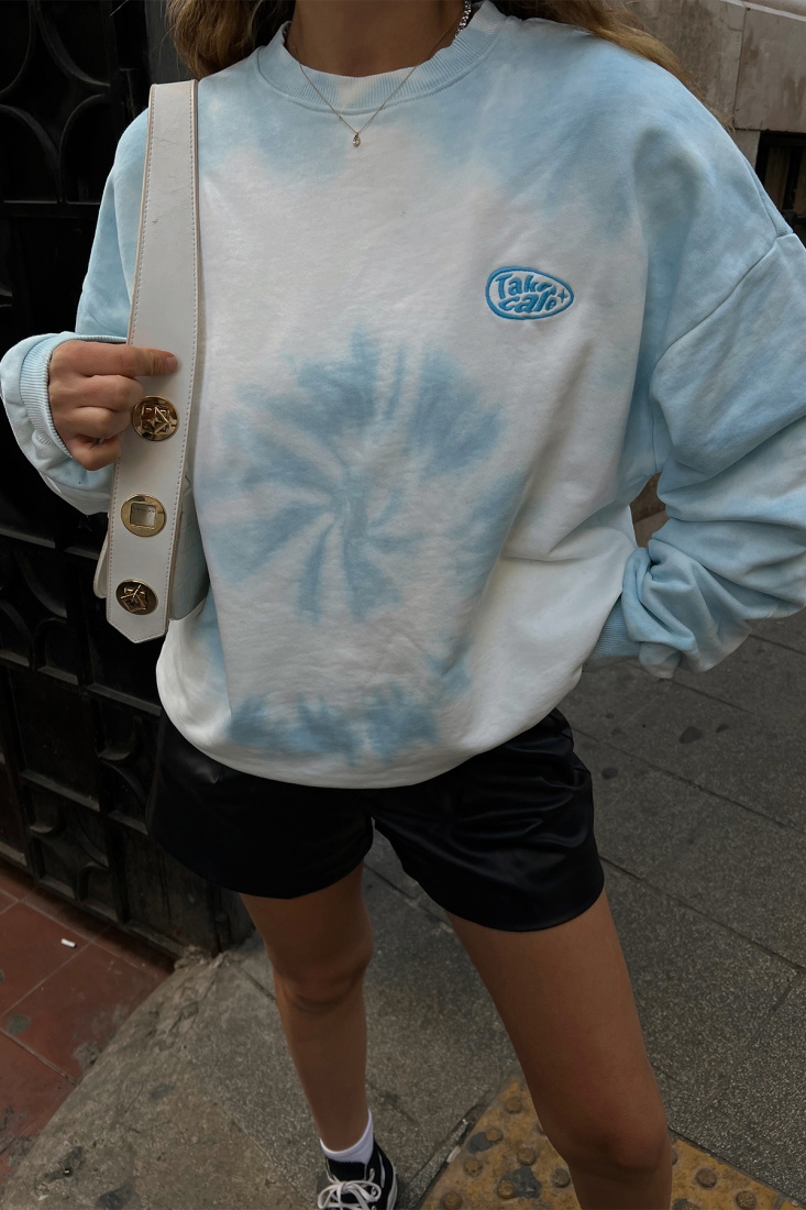 Mavi Batik Desen Sweat ATE2306 - EYYO