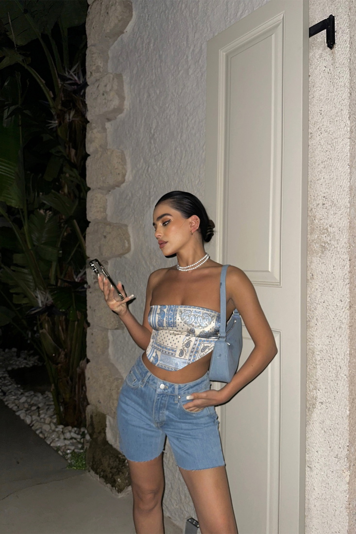 Mavi Cep Detay Basic Şort ATE7168 - EYYO