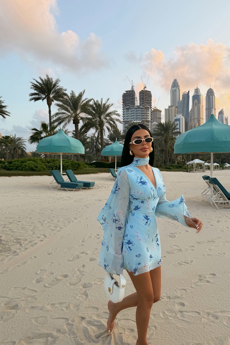 Mavi Palomia Mini Elbise ATE-4829 - EYYO