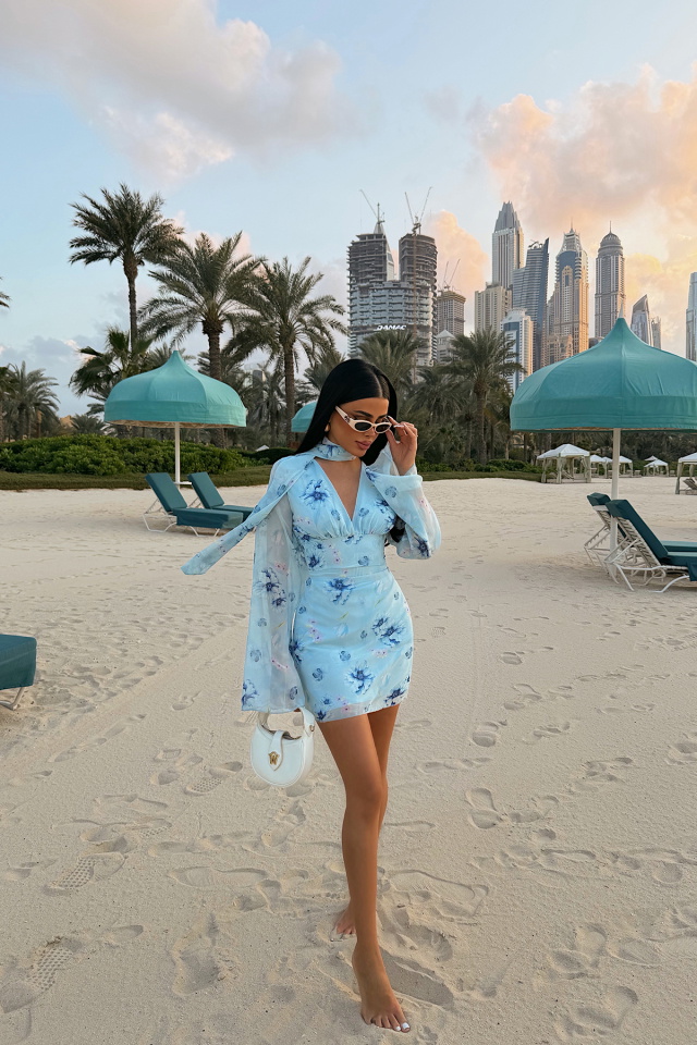 Mavi Palomia Mini Elbise ATE-4829 - 4