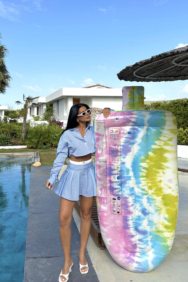 Mavi Camile Çizgili Takım ATE-1005 - 1