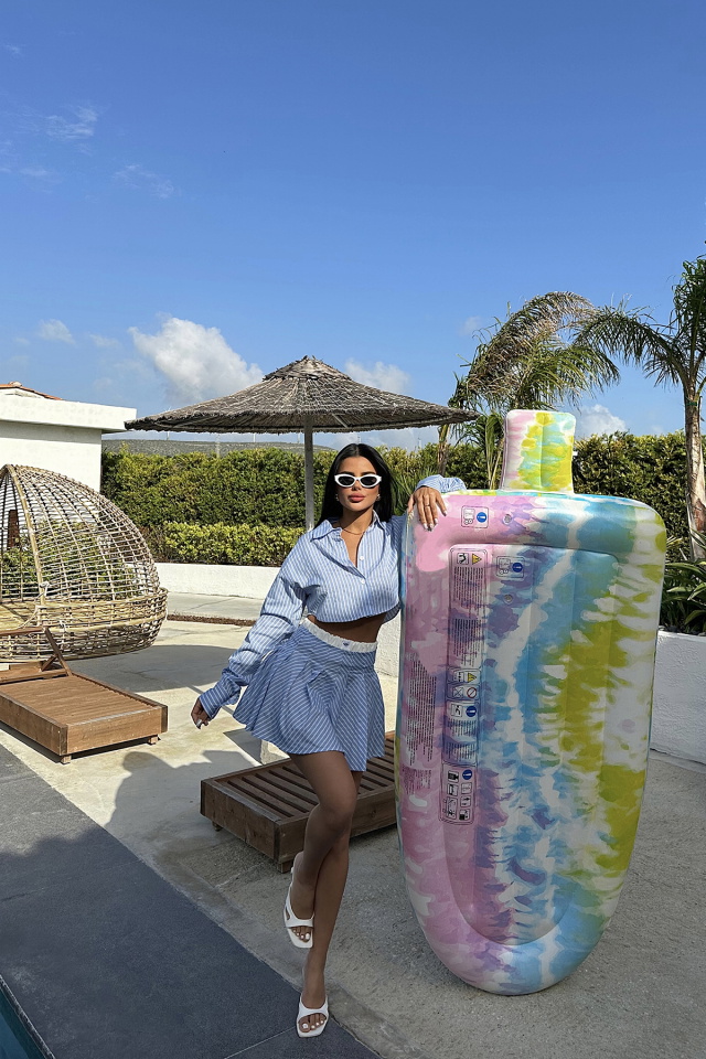 Mavi Camile Çizgili Takım ATE-1005 - 6