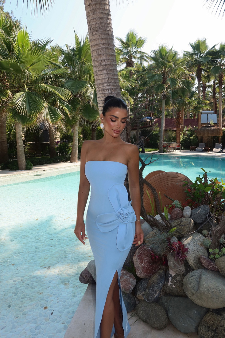 Mavi Daysi Straplez Elbise ATE-2897 - EYYO