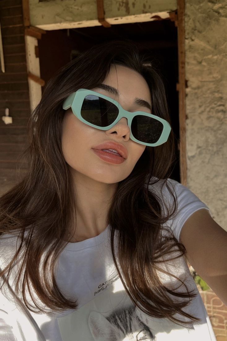 Mavi Kalın Çerçeveli Gözlük ATE4604 - EYYO