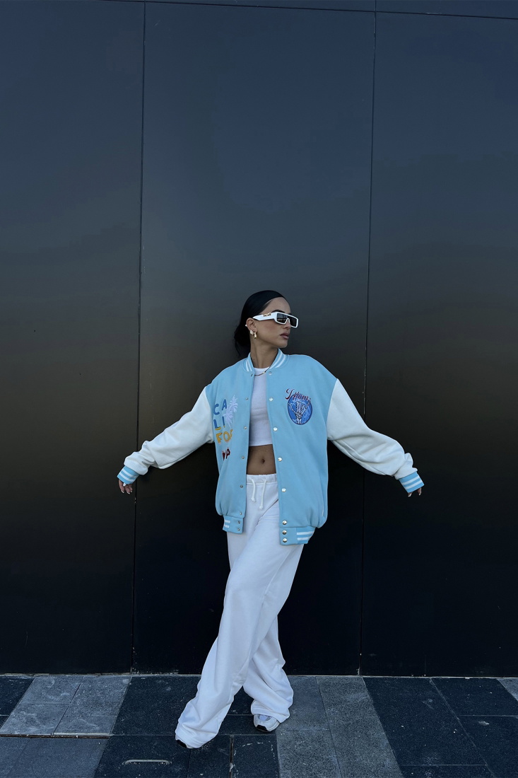 Mavi Önü Baskılı Kolej Ceket ATE2173 - EYYO