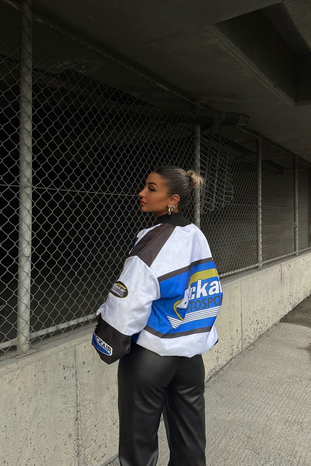 Mavi Önü Yazılı Kolej Ceket ATE-0527 - 4