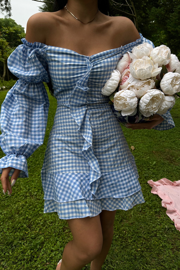 Mavi Jolanda Pötikare Elbise ATE-1080 - EYYO