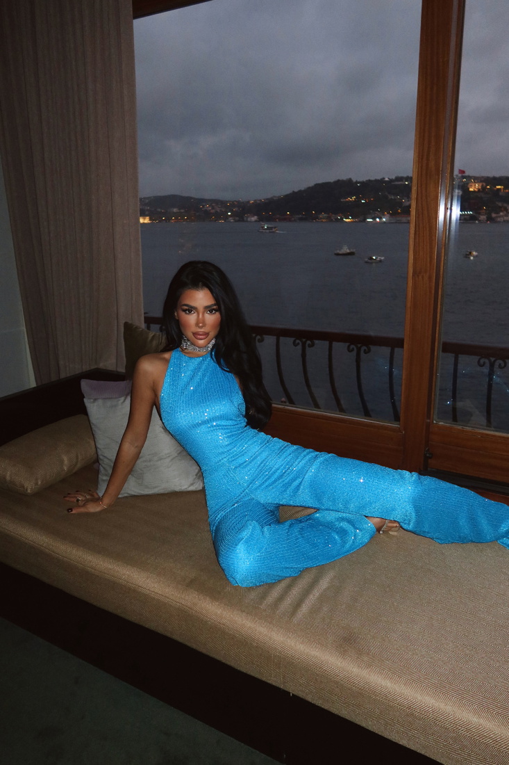 Mavi Wyana Payetli Tulum ATE-3996 - EYYO