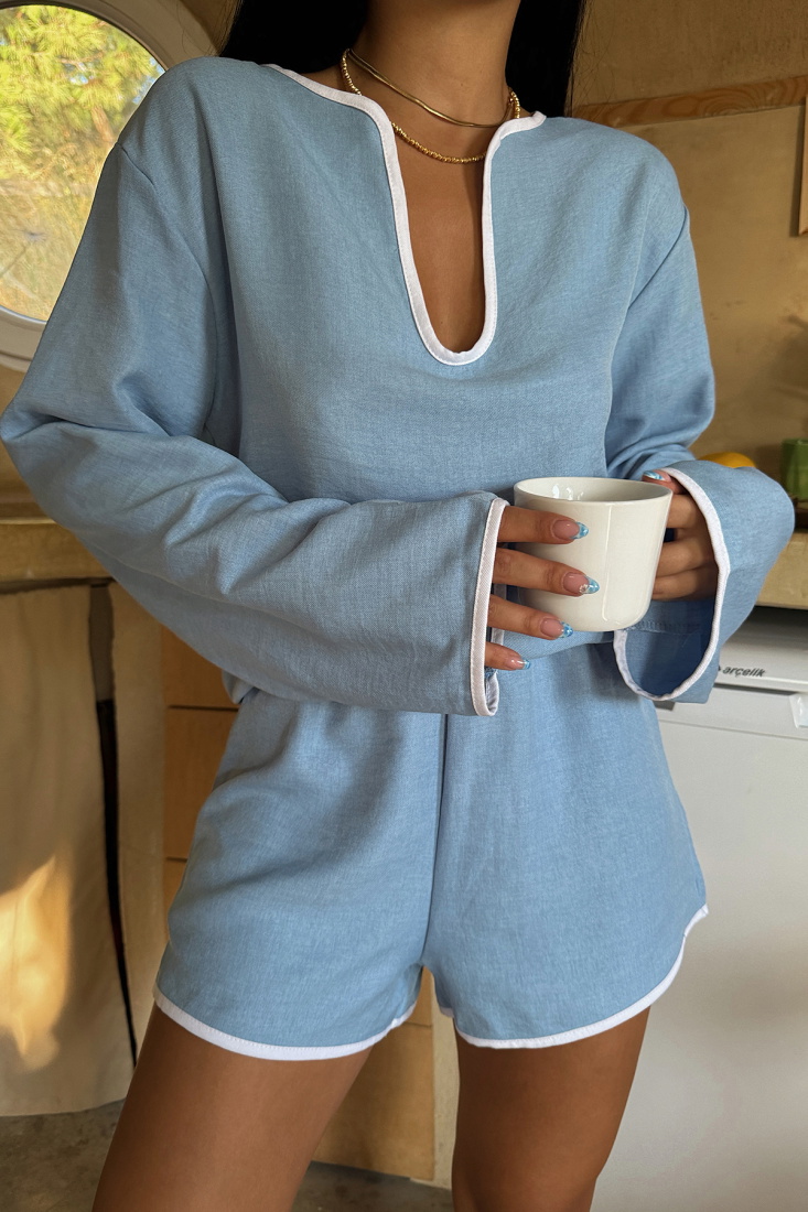 Mavi Ladina Keten Takım ATE-1397 - EYYO