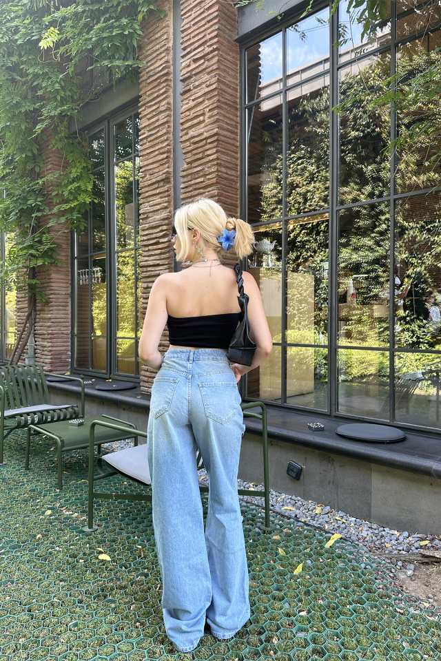 Mavi Yırtık Yüksel Bel Jean ATE7557 - 6
