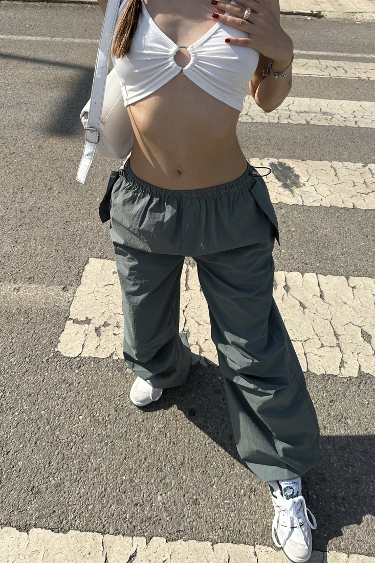 Mint Yeşili Cep Detay Pantolon ATE7184 - EYYO