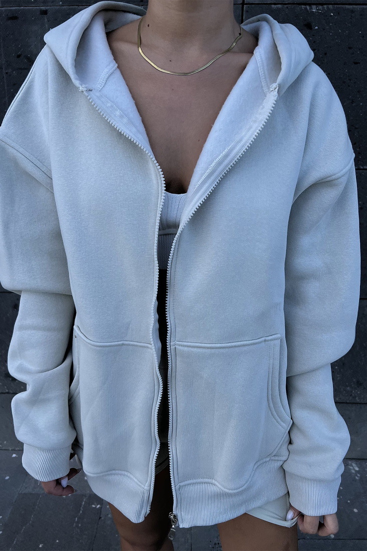 Mint Yeşili Önü Fermuarlı Hırka ATE1995 - DEPPOT