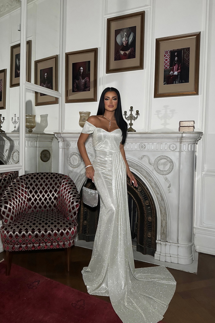 Mint Yeşili Uzun Elbise ATE8613 - EYYO