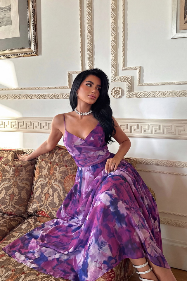 Mor Sisu Uzun Abiye ATE-3707 - 2