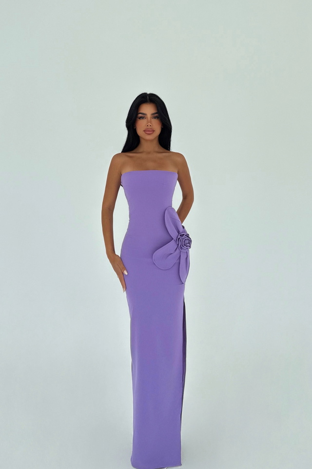 Mor Daysi Straplez Elbise ATE-3036 - 6