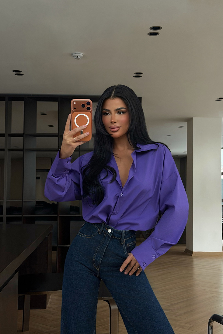 Mor Ambrosia Gömlek ATE-2086 - EYYO