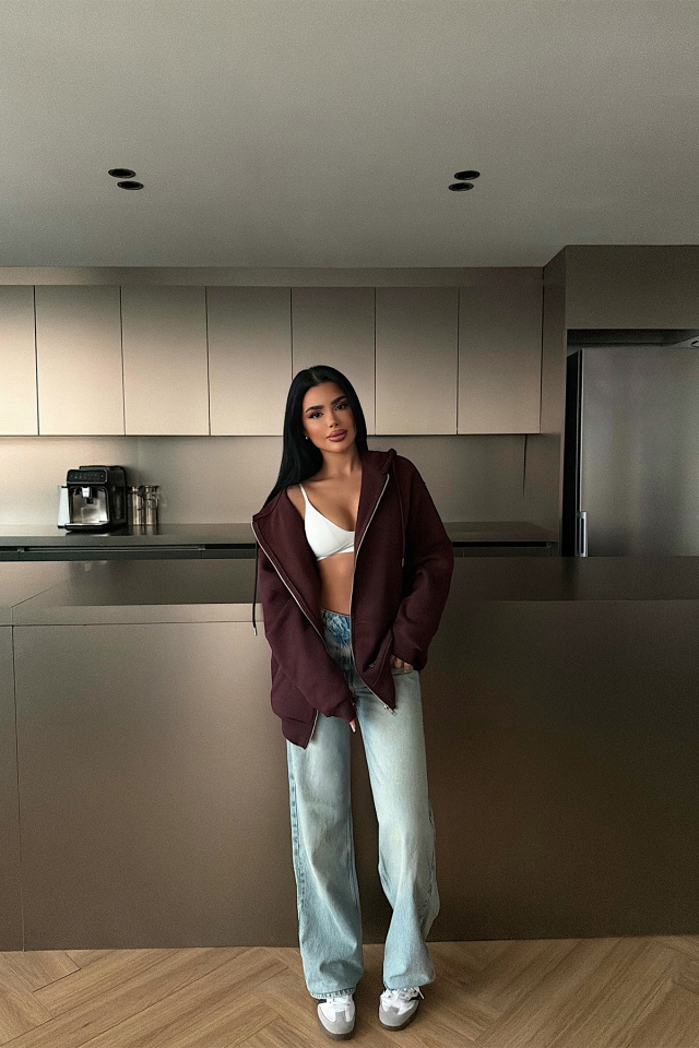 Mürdüm Medias Kapüşonlu Hırka ATE-4867 - 3