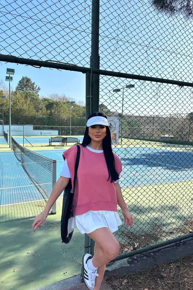 Nar Çiçeği Sıfır Kol Sweat ATE-0010 