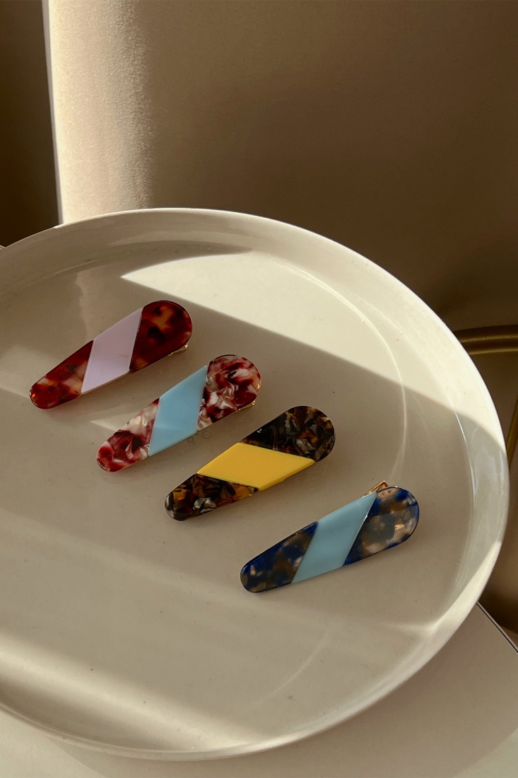 Natural Stone Look Buckle Set AK61 - EYYO