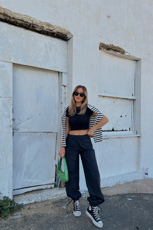 Navi Blue Cargo Pants ATE2023 - 1