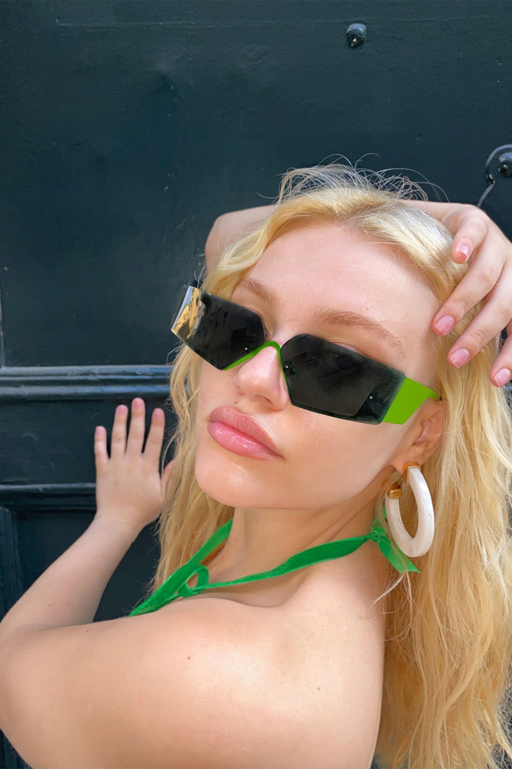 Neon Kalın Çerçeveli Gözlük ATE4262 - EYYO