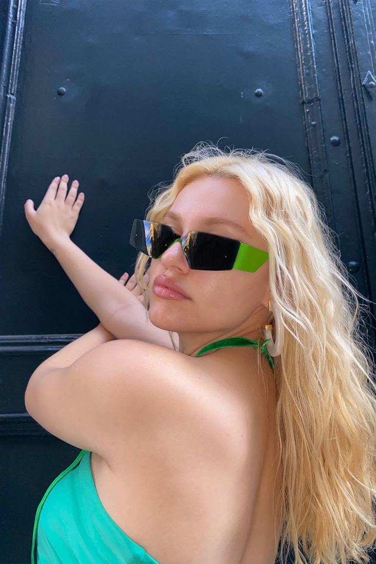 Neon Kalın Çerçeveli Gözlük ATE4262 - EYYO