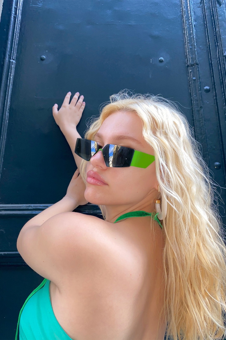 Neon Kalın Çerçeveli Gözlük ATE4262 - EYYO