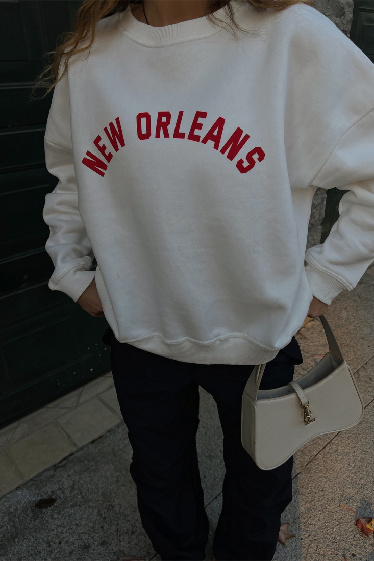 New Orleans Printed Oversize Sweat ATE2550 - EYYO