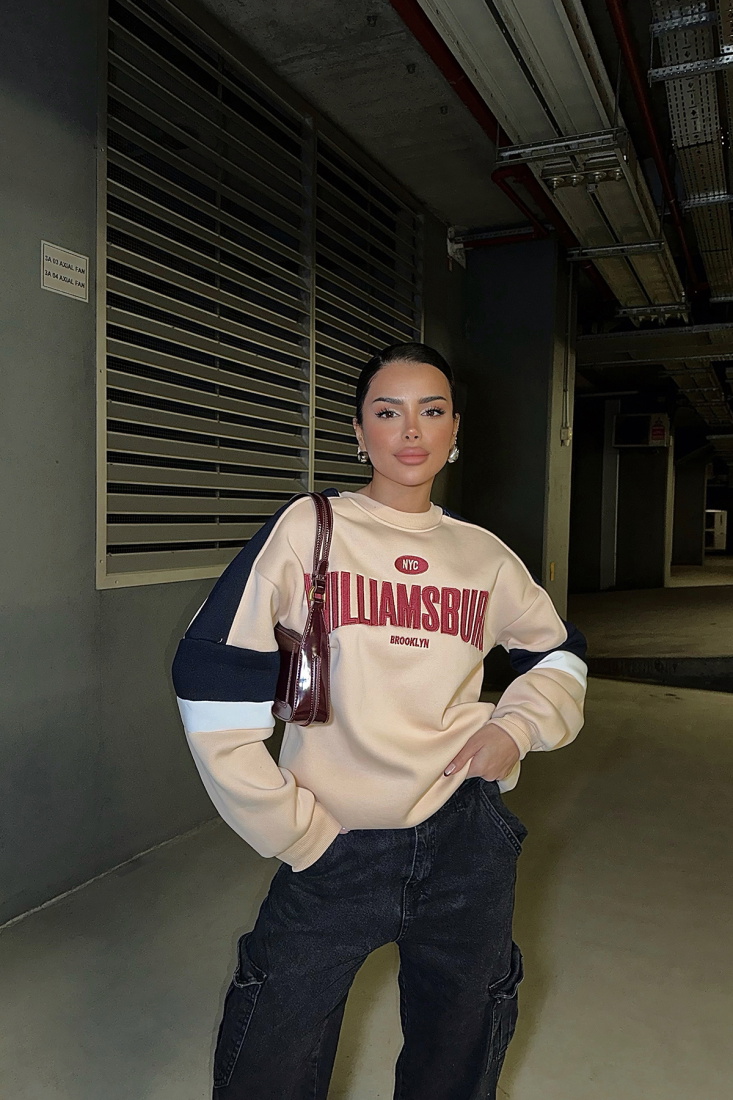 NYC WILLIAMS NAKIŞLI SWEAT ATE-0003 - EYYO