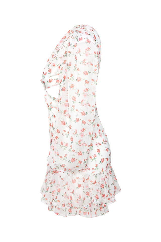 Open Sided With White Rose Dress ATE70 - 4