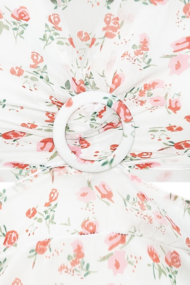 Open Sided With White Rose Dress ATE70 - 10
