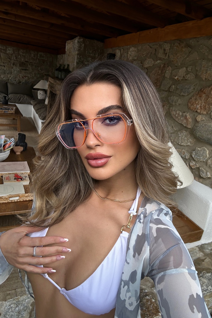 Orange Gradient Sunglasses ATE6425 - EYYO