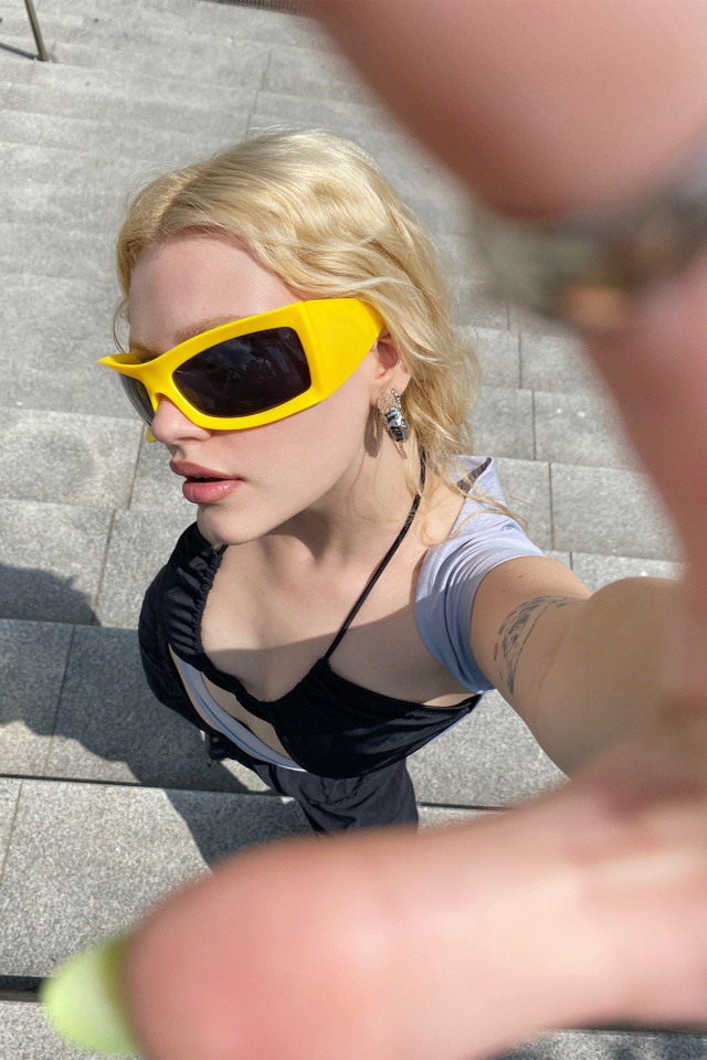 Orange Gradient Sunglasses ATEL39 - 2