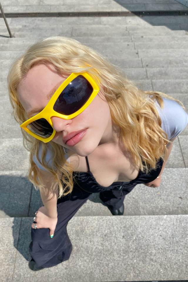 Orange Gradient Sunglasses ATEL39 - 3