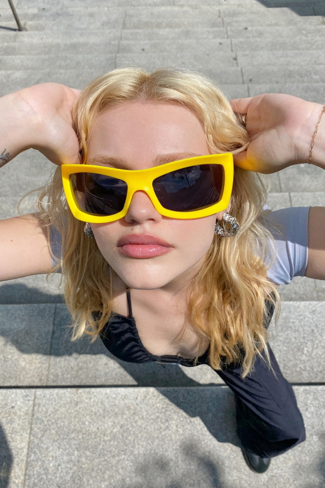 Orange Gradient Sunglasses ATEL39 - 1