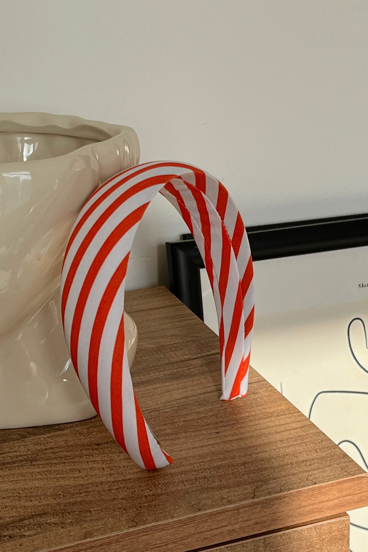 Orange-White Lined Crown AK132 - EYYO