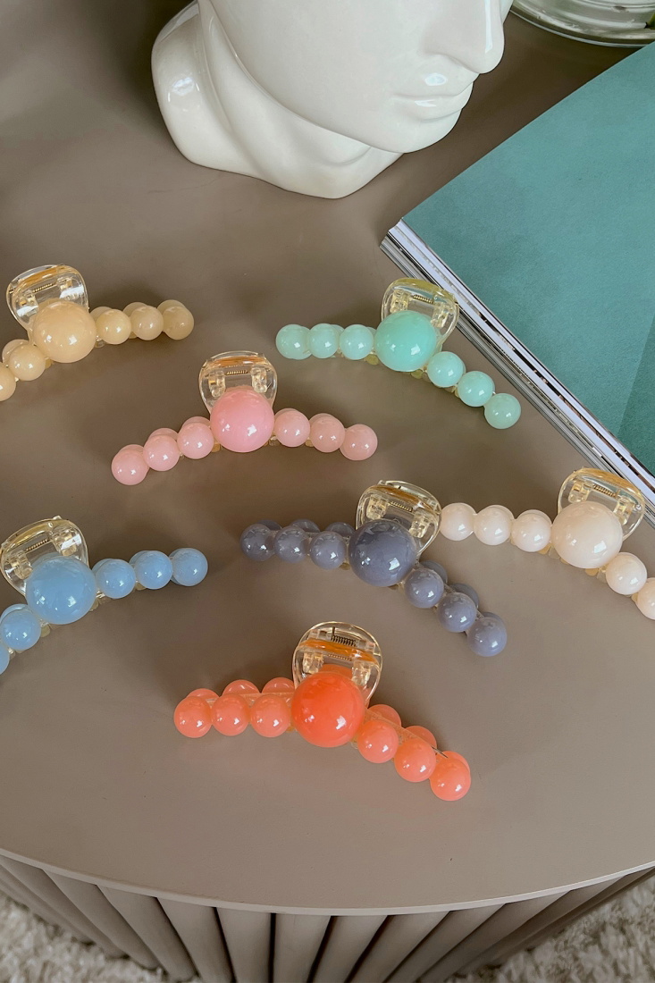 Orange Stone Detail Latch Buckle AK117 - EYYO