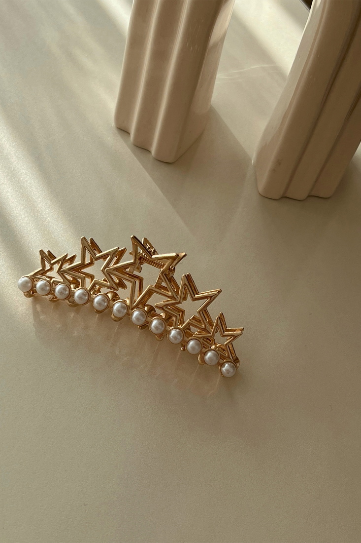 Pearl Five Stars Latch Buckle AK83 - EYYO