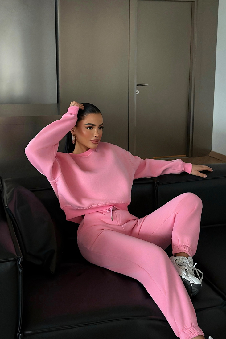 Pembe Basic Eşofman Takım ATE-4727 - EYYO