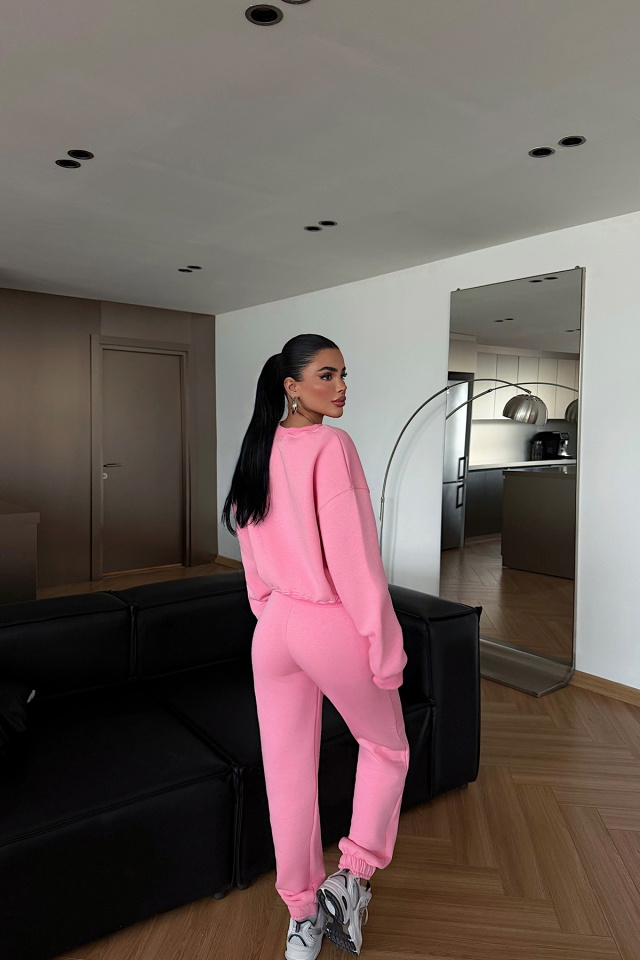 Pembe Basic Eşofman Takım ATE-4727 - 4