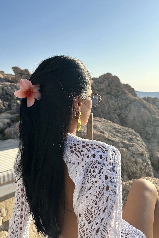 Pembe Çiçekli Lotus Toka ATEL2213 - 2