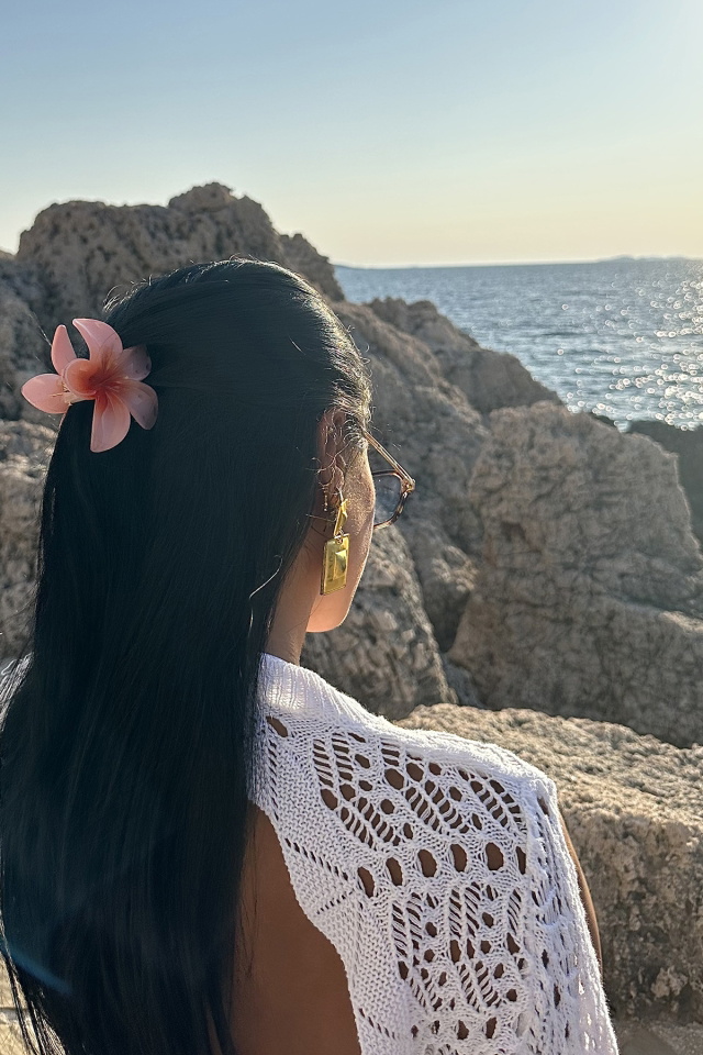 Pembe Çiçekli Lotus Toka ATEL2213 - 3