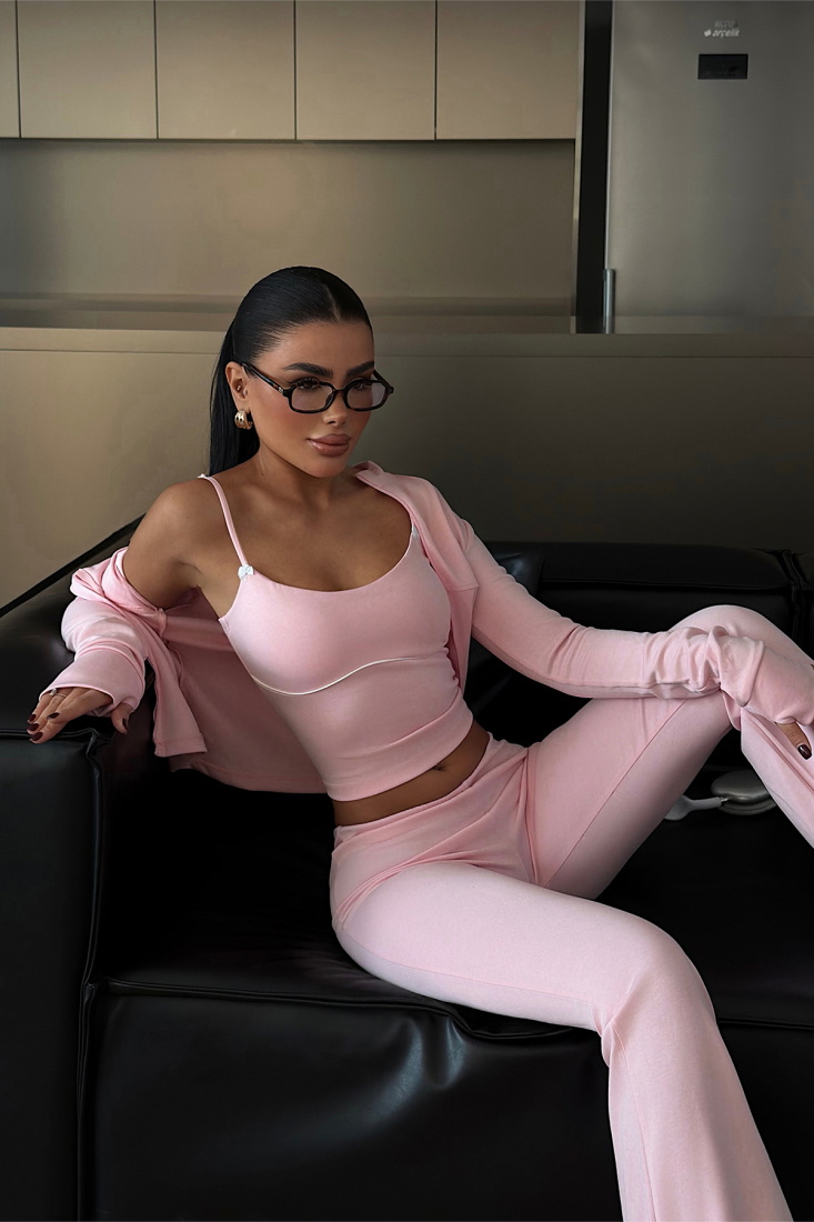 Pembe Croplu Takım ATE-4141 - EYYO