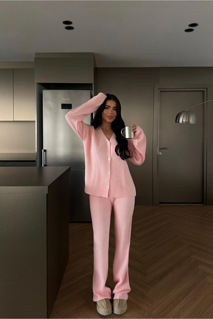 Pembe Mildri Triko Takım ATE-4484 - EYYO