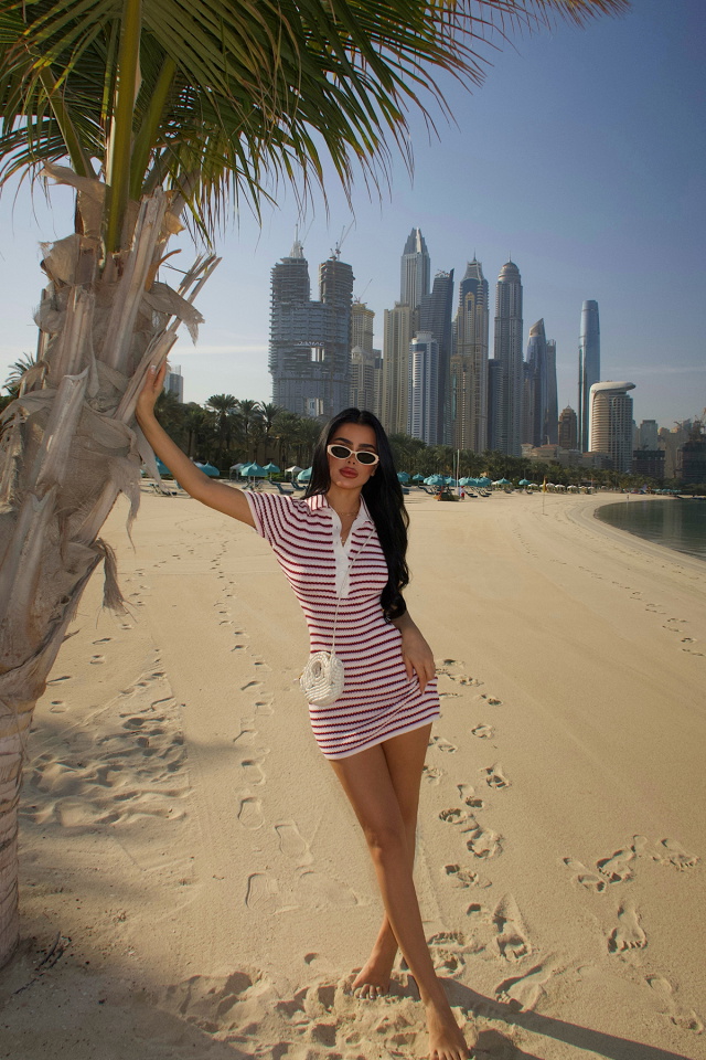 Pembe Gömlek Yaka Mini Elbise ATE-5203 - 2