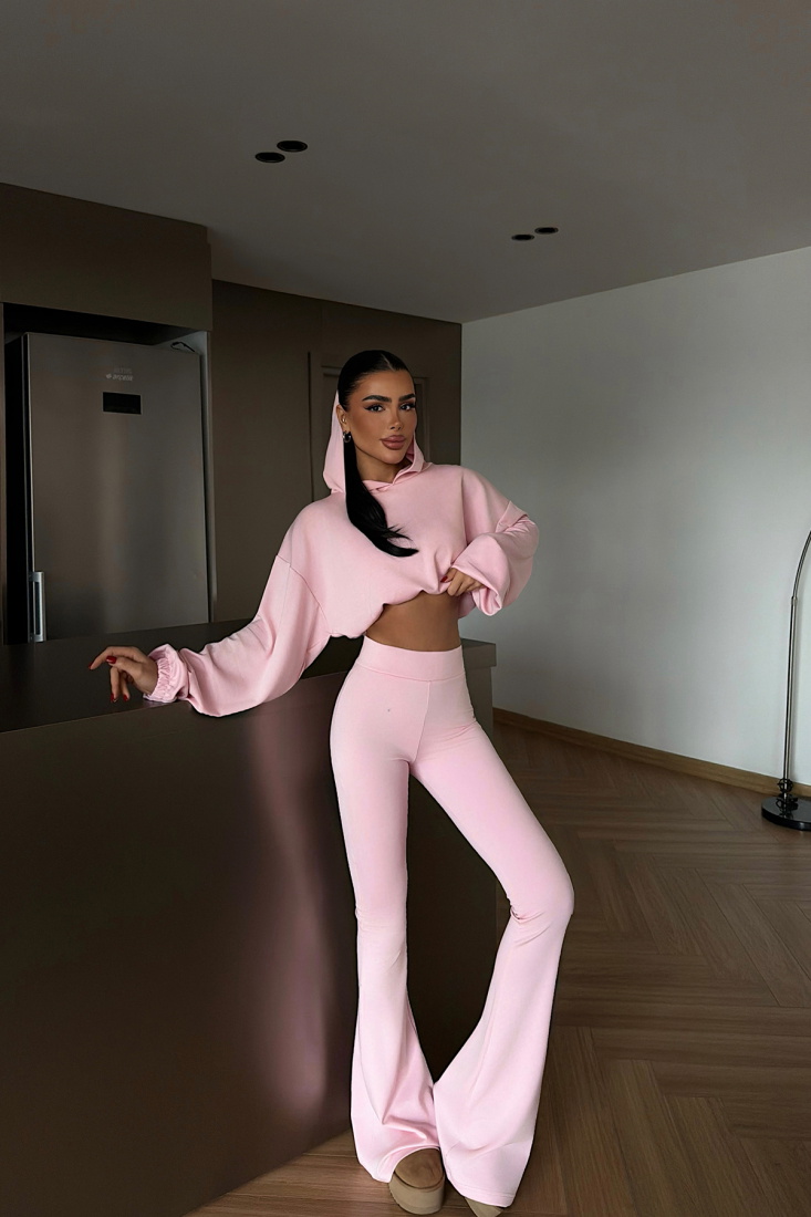 Pembe Kerrie Eşofman Takım ATE-4137 - EYYO