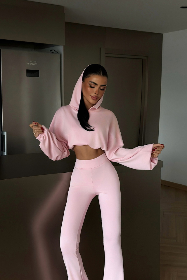 Pembe Kerrie Eşofman Takım ATE-4137 - 2