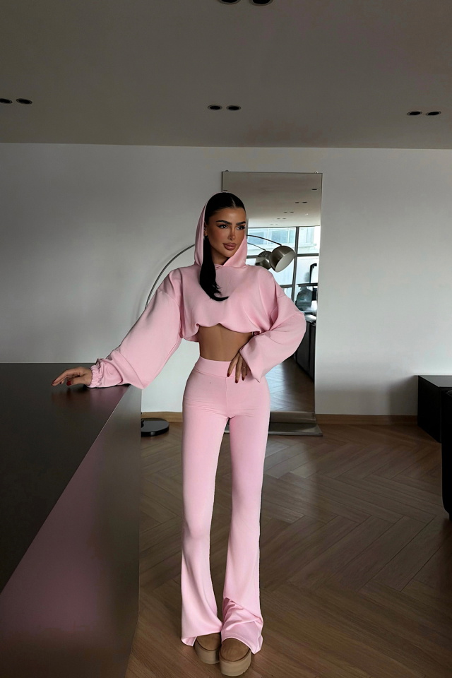 Pembe Kerrie Eşofman Takım ATE-4137 - 4